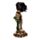 Skelet Hand Houdt Zwarte Roos Woonaccessoire