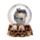 Schedel Sneeuwbol met dieren Woonaccessoire