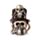 Steampunk Schedel met gasmasker & hoge hoed