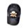 Schedel met basebal cap achterstevoren