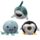 Queasy Squeezies Adoramals Zeehond Octopus Haai Pinguïn Knijp Speelgoed