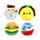 Queasy Squeezies Foodiemals Pluche Knijp Speelgoed