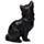Zwarte Kat Miniatuur Beeldjes