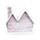Zilverberk Dubbel Front Kerstmis Huis LED Decoratie