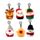 Squidglys Festive Friends Kerstmis Pluche Sleutelhanger