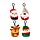 Squidglys Festive Friends Kerstmis Pluche Sleutelhanger