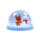 Jingle Kerstmis Medium Glitter Sneeuwbol