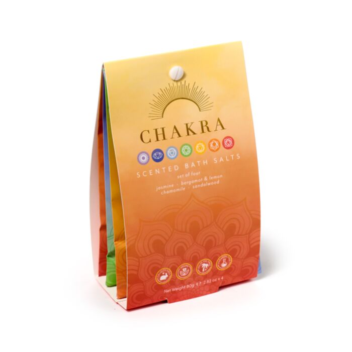 Set van 4 Chakra Badpoeder zakjes