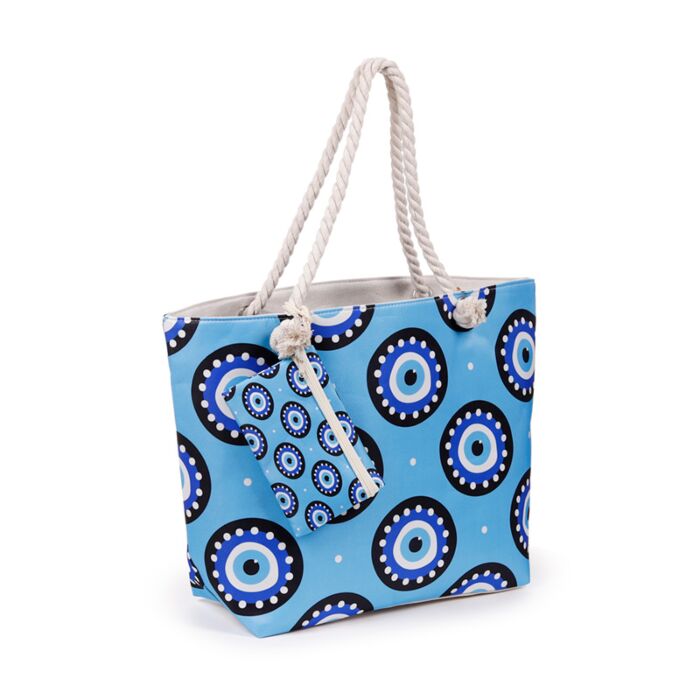 Rond Bescherming Evil Eye Strandtas & Etui Set 