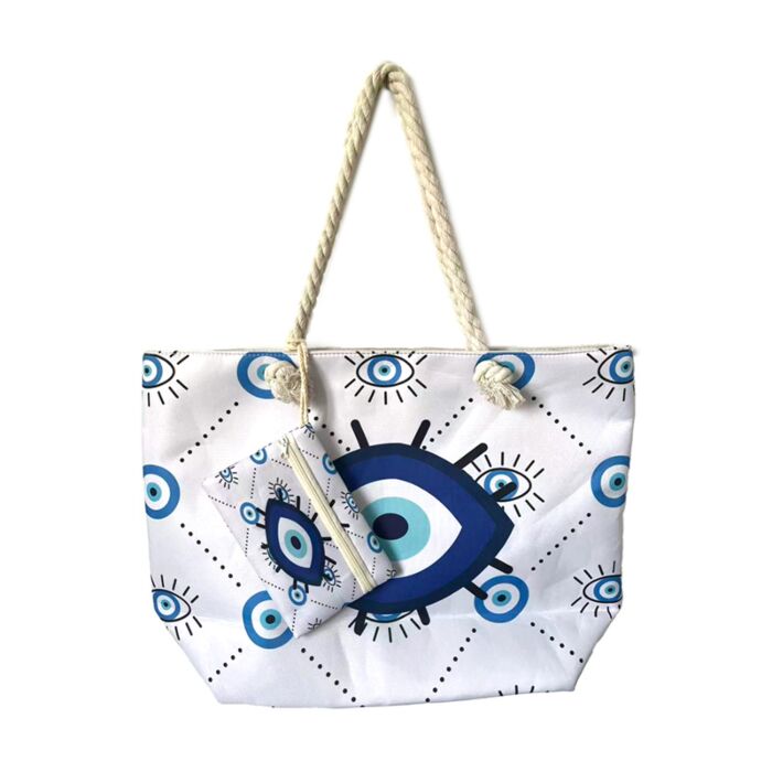 Ovaal Bescherming Evil Eye Strandtas