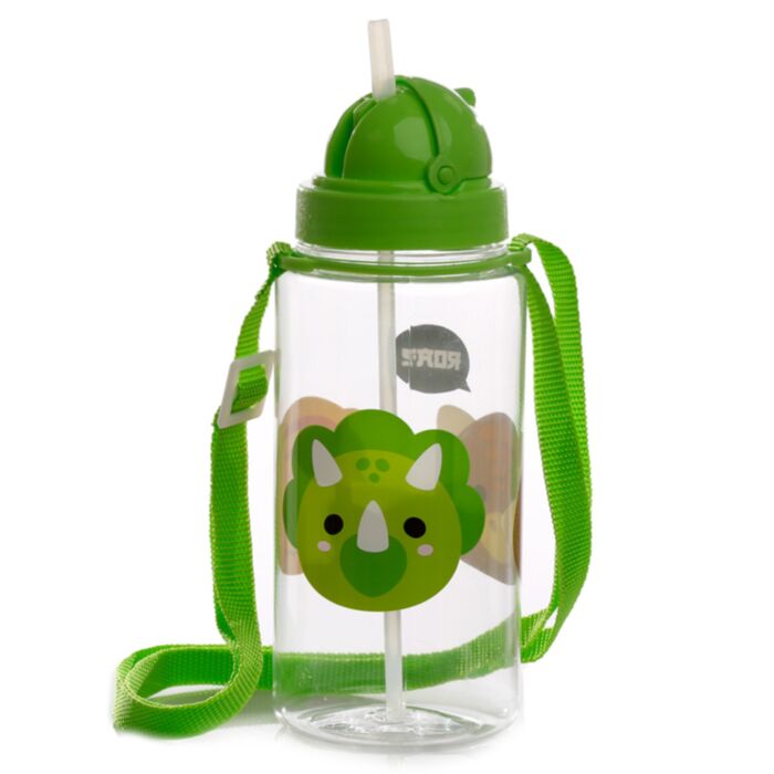 Cutiemals Dinosaurus Duurzame BPA-vrij 450ml  Kinder Waterfles Rietje
