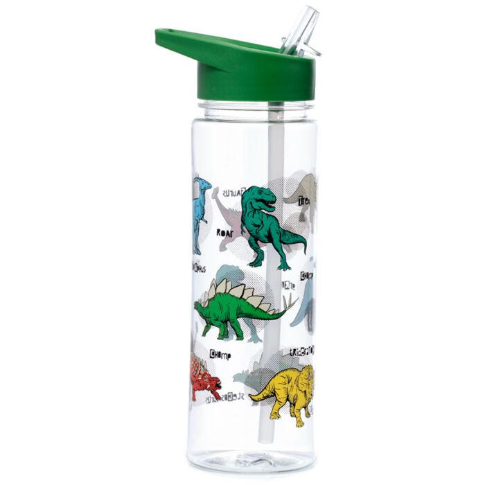 Dinosauria Ecozen Waterfles 550ml Flip Straw 