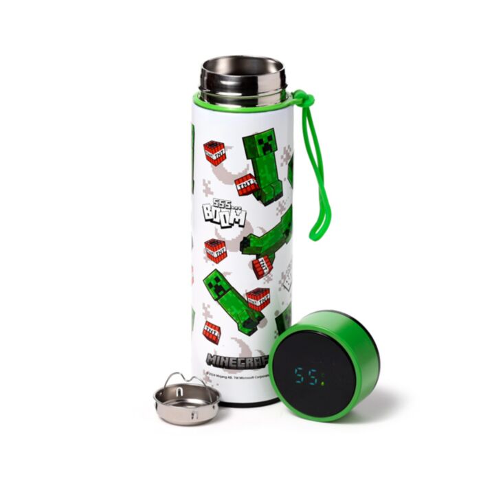 Minecraft 555 BOOM Thermosfles 450ml Thermometer