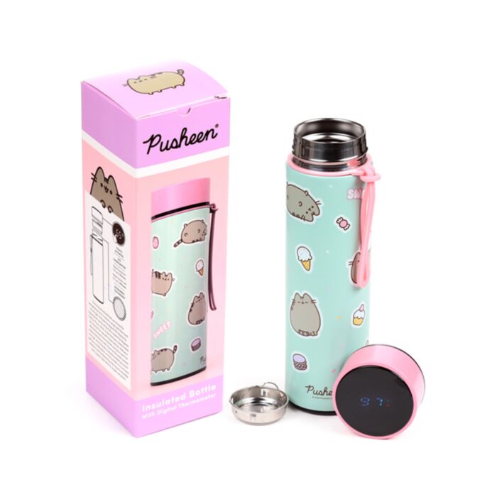 Pusheen de Kat Sweets Thermosfles 450ml Thermometer