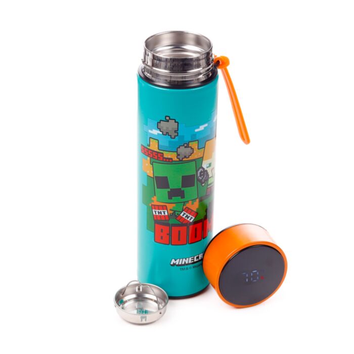 Minecraft BOOM Thermosfles 450ml Thermometer