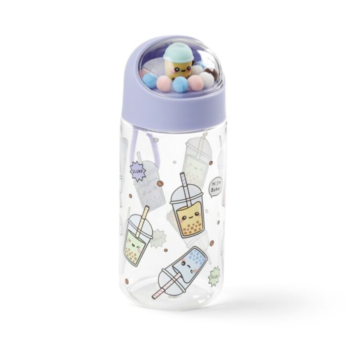Foodiemals Bubble Tea 350ml Ecozen Kinder Drinkfles Bedeltje