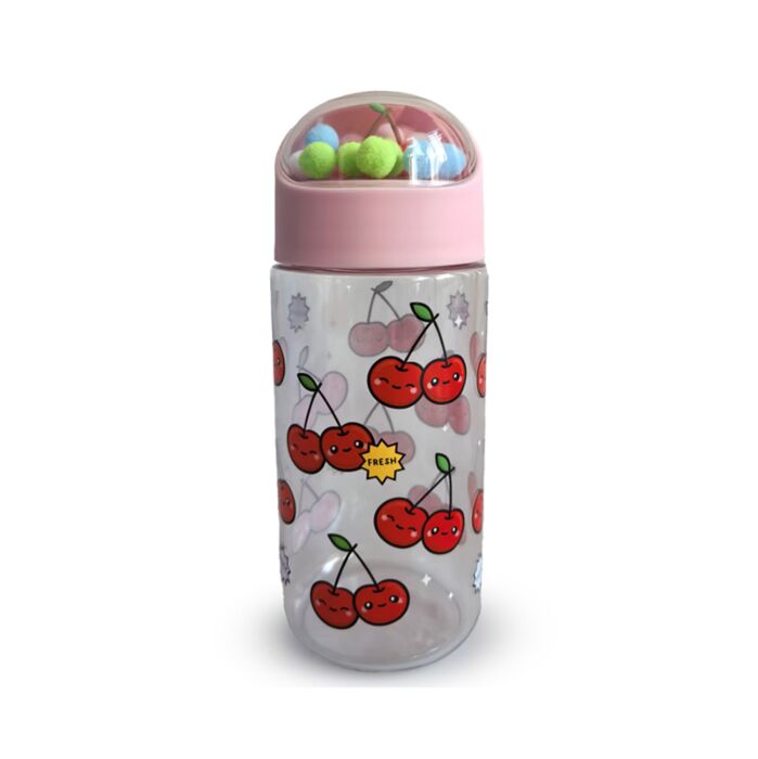 Foodiemals Cherry Kers 350ml Ecozen Kinder Drinkfles Bedeltje