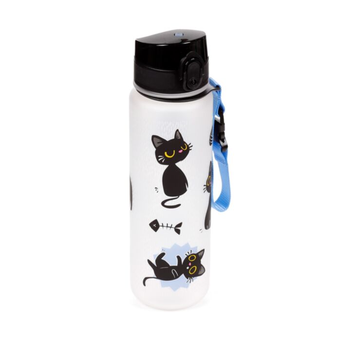 Lucky de Zwarte Kat Pop Top 600ml Ecozen Drinkfles