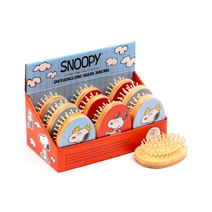 Peanuts Snoopy & Woodstock Bamboe Haarborstel
