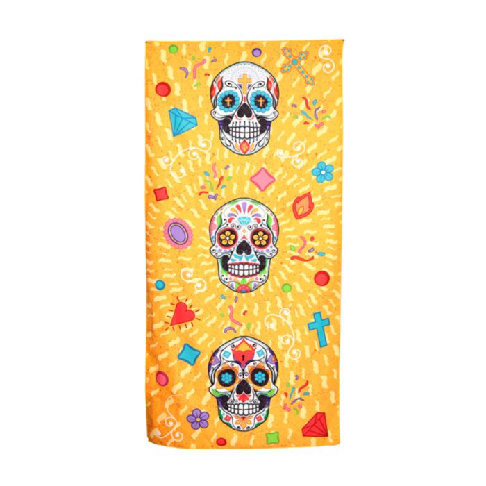Dia de Los Muertos Microvezel Strandhanddoek