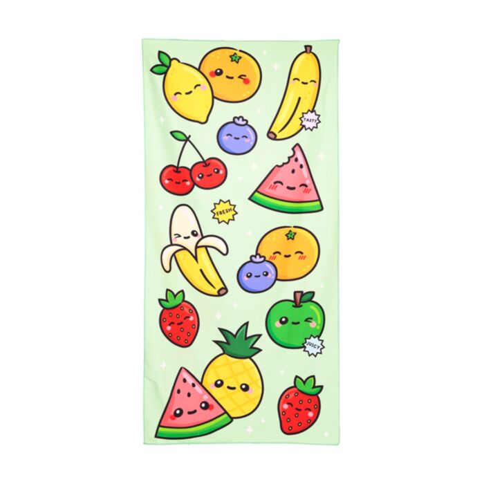 Foodiemals Watermeloen & Zomerfruit Microvezel Strandhanddoek