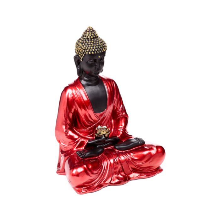 Rood, Zwart & Goud Thaise Boeddha Contemplatie