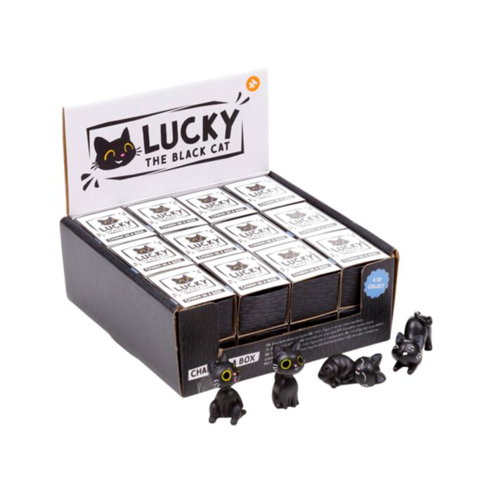 Lucky de Zwarte Kat  Charm in doosje