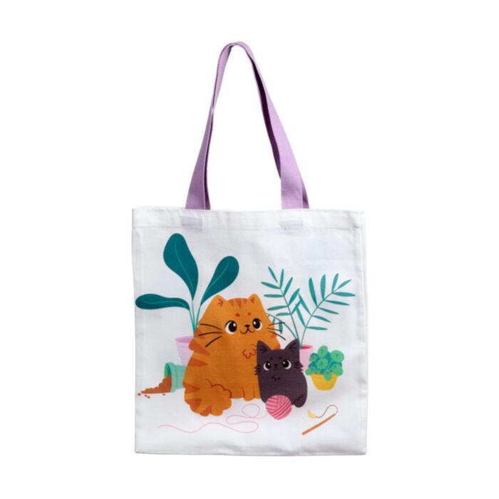 Beans & Co Katten Herbruikbare Polykatoen Tas