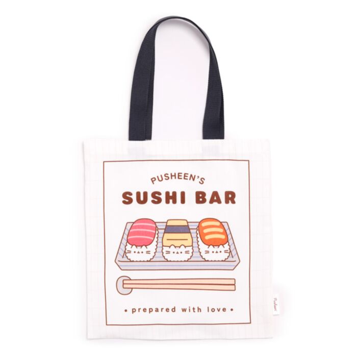 Pusheen the Cat Sushi Bar Herbruikbare Polykatoen Tas