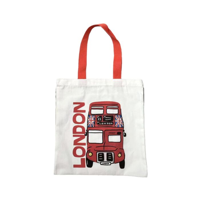 London Souvenir Dubbeldekkerbus Polykatoen Tas
