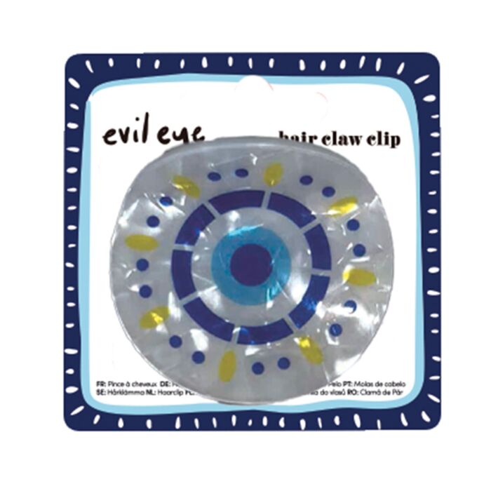 Bescherming Evil Eye Rond Haarklauwclip