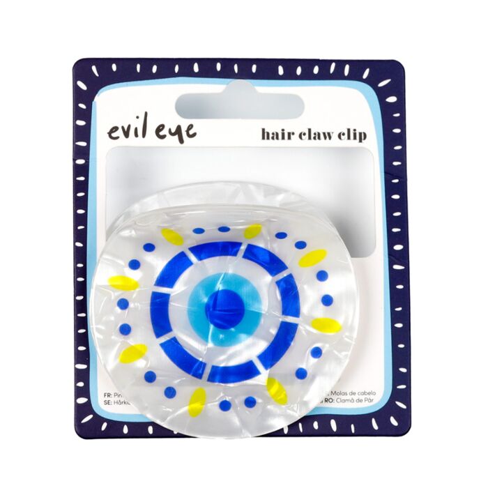 Bescherming Evil Eye Rond Haarklauwclip