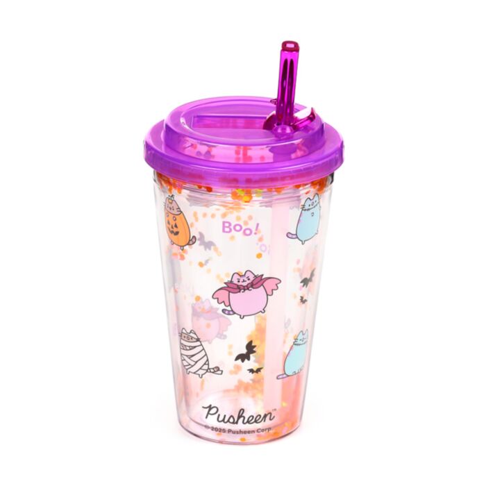 Pusheen de Kat Halloween Breukbestendige Duurzame Dubbelwandige Beker