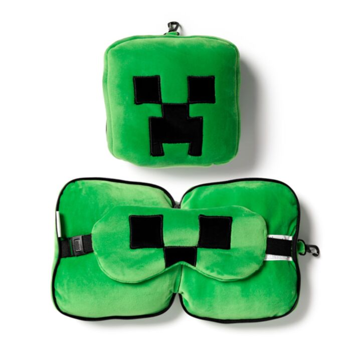 Relaxeazzz Minecraft Creeper Rond Reiskussen & Slaapmasker