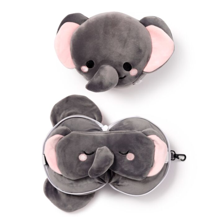 Relaxeazzz Adoramals Janu de Olifant Rond Reiskussen & Slaapmasker
