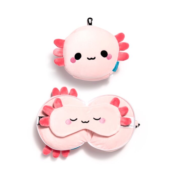 Relaxeazzz Adoramals Maddie de Axolotl Reiskussen & Slaapmasker