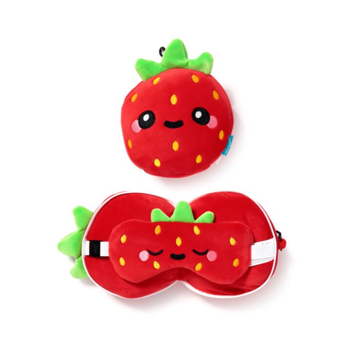 Relaxeazzz Elidi de Aardbei Foodiemals Reiskussen & Slaapmasker