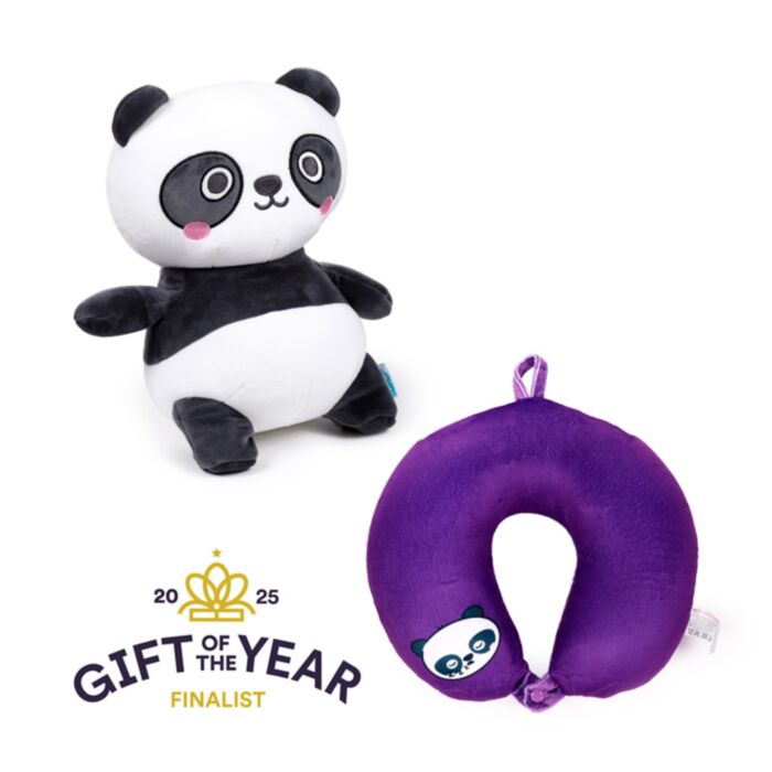 Swapseazzz Adoramals Susu de Panda  2-in-1 Pluche Reiskussen