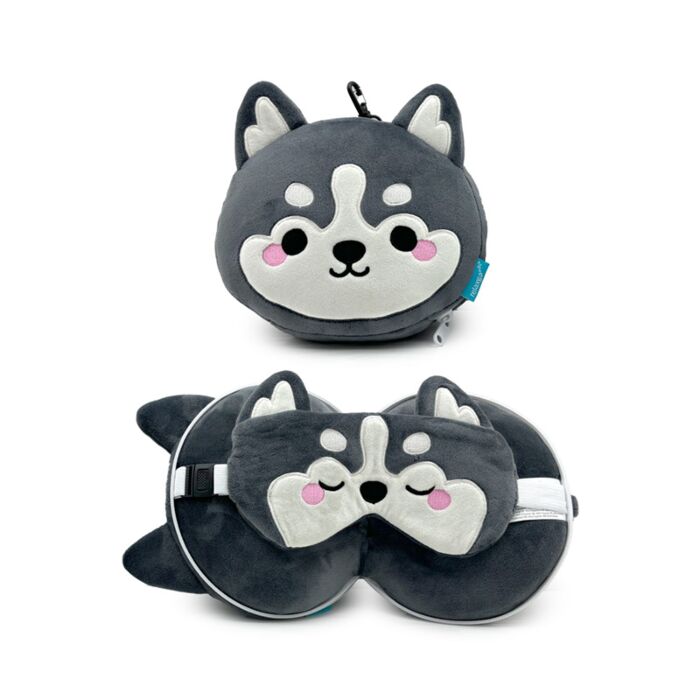 Relaxeazzz Luna de Husky Berg Dieren Reiskussen & Slaapmasker