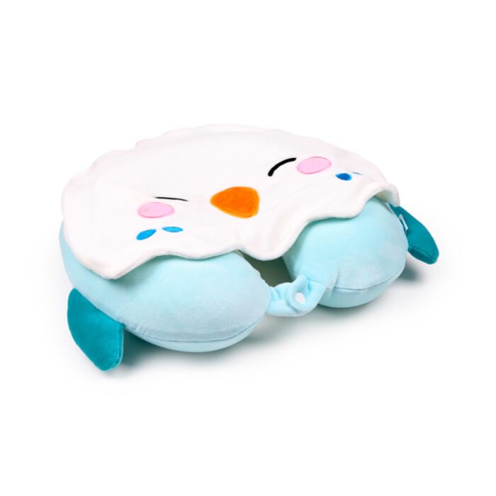 Hoodeazzz Adoramals Kiki de Parkiet  Memory Foam Reiskussen Capuchon