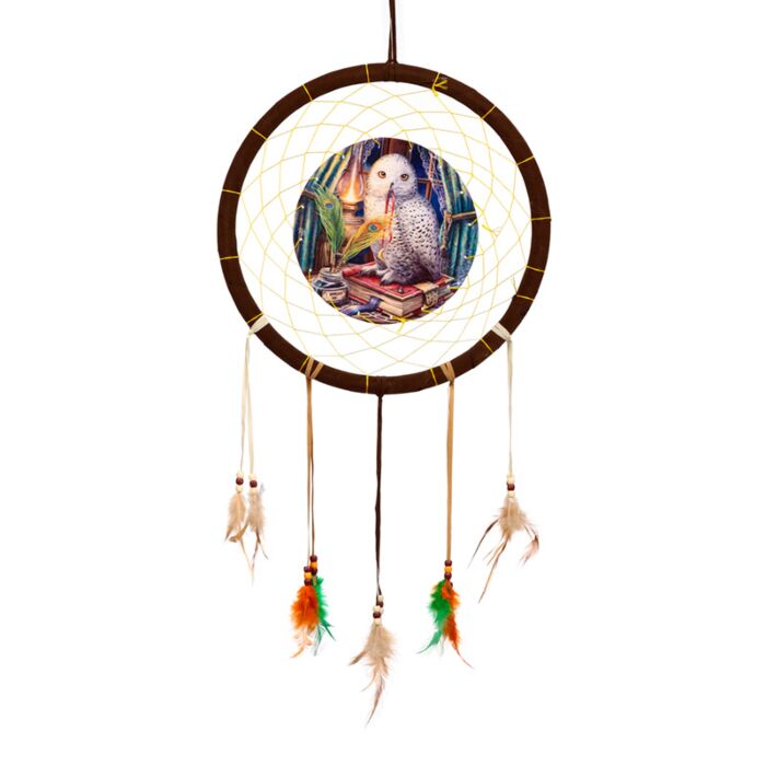 Lisa Parker Wachter van Spreuken Uil Dromenvanger 33cm