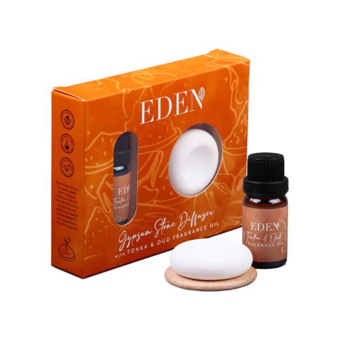Tonka & Oud Gipsstenen diffuser en geurolieset
