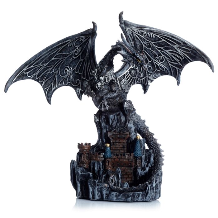 Dark Legends Wings of Magic Zilver Kasteel Wacther Draak
