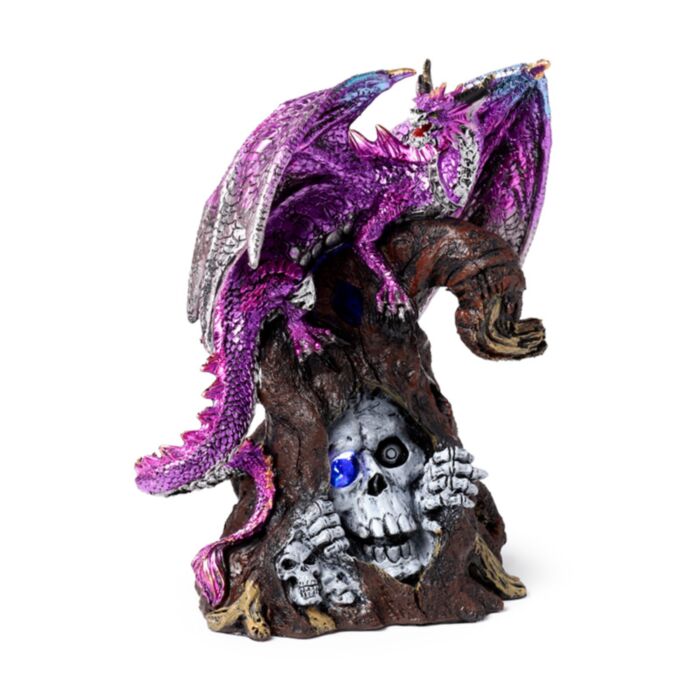 Dark Legends Keeper of the Death Gate Dragon Amethist LED
