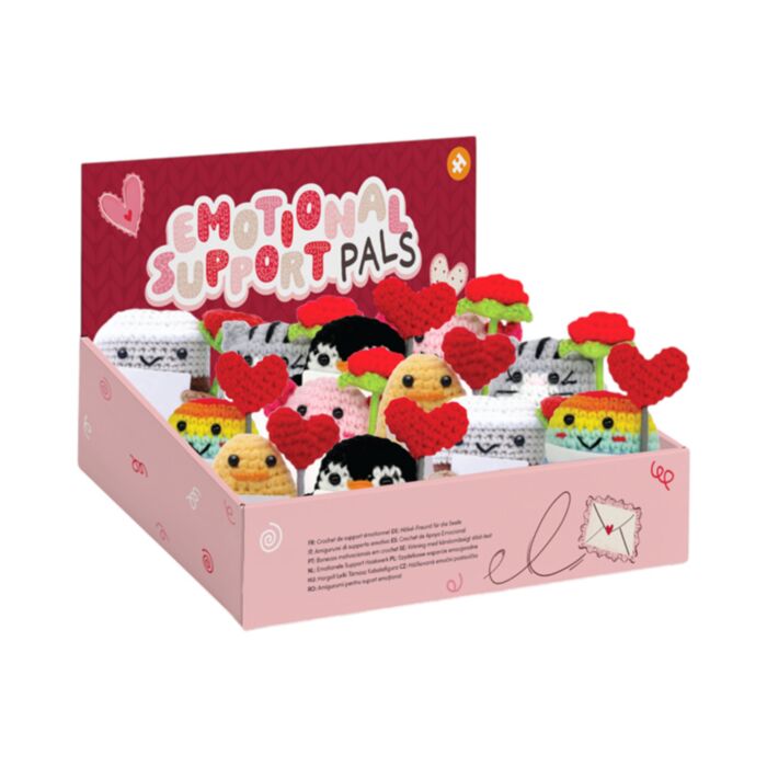 Positieve Emotionele Ondersteuning Gehaakt Amore Hart Roos