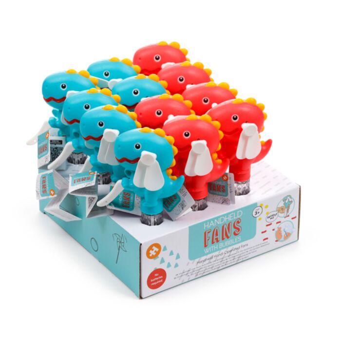 Dinosaurus Draagbare Handventilator met bellenblaas