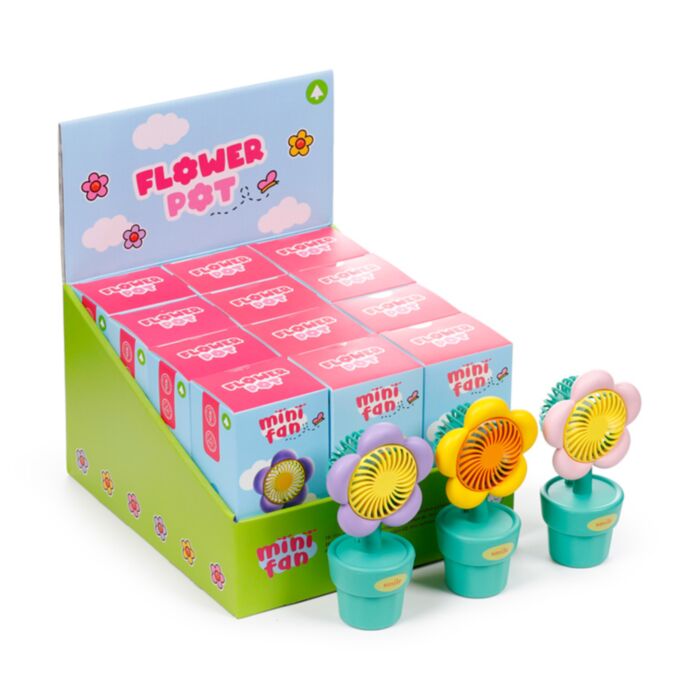 Bloempot Mini Ventilator Oplaadbaar USB
