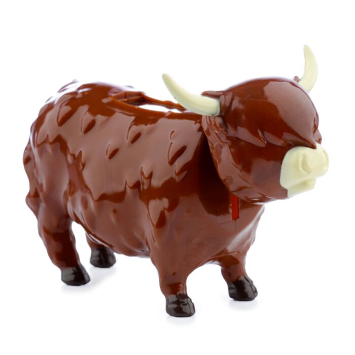 Highland Coo Koe Zonnecel Solar Pal Figuur