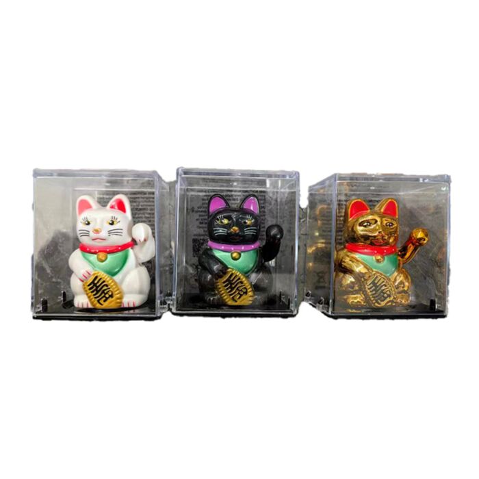 Maneki Neko Zwaaiende Kat Mini Solar Pal