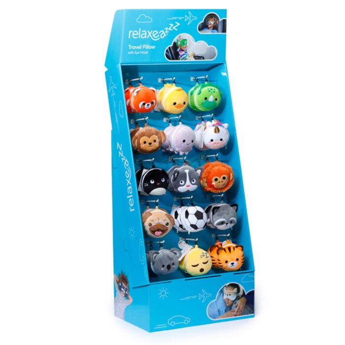 15 haken Product Display Stand voor Relaxeazzz Reiskussens & Slaapmaskers